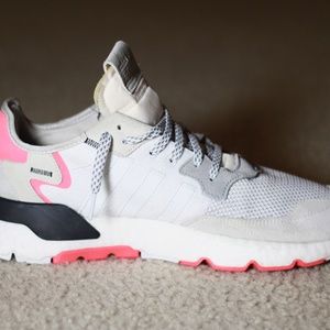 Adidas Men's Nite Joggers Size 11 White Shock Red